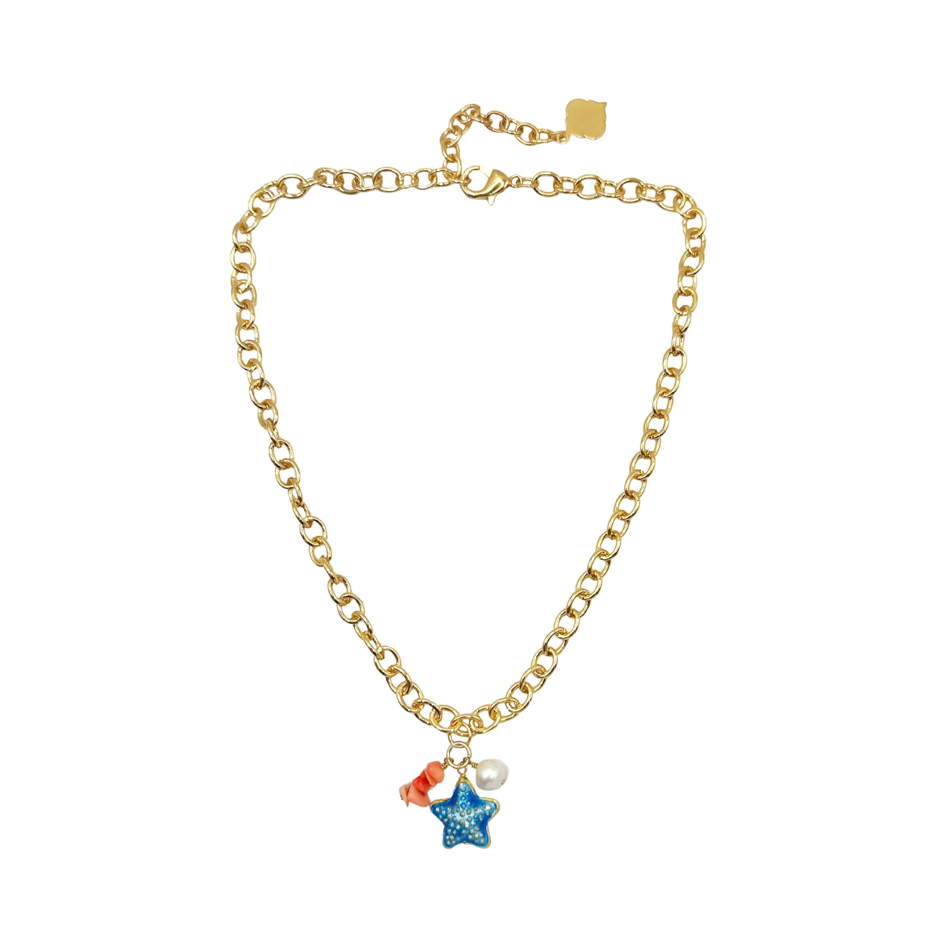 Fornash - Wholesale Pendant/Charm Necklace - Trinity Necklace - Vero Starfish - Gold0