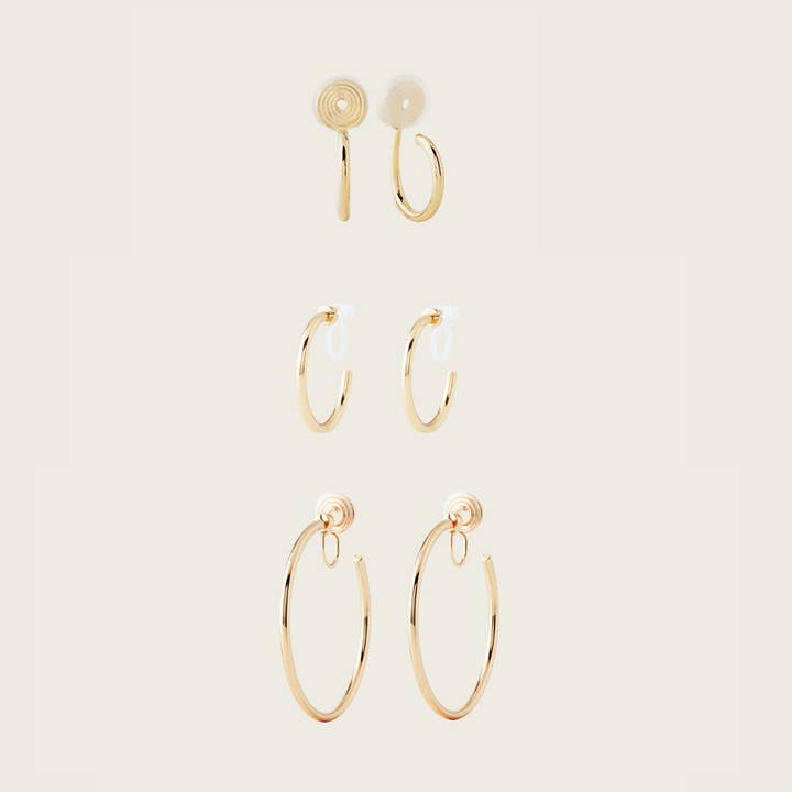 Conjunto de Argolas em Ouro por atacado de Aiori