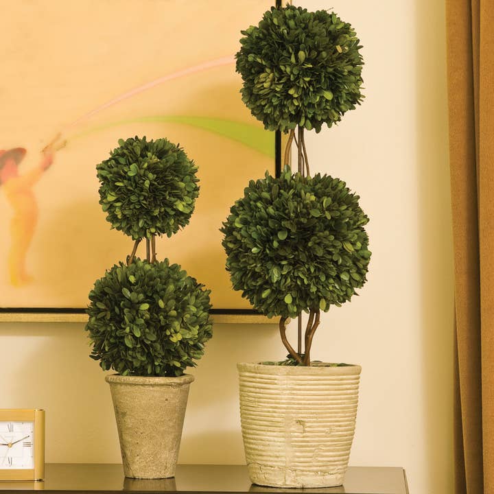 Napa Home & Garden - Wholesale Artificial Plant - Boxwood Double Sphere Topiary 20"1