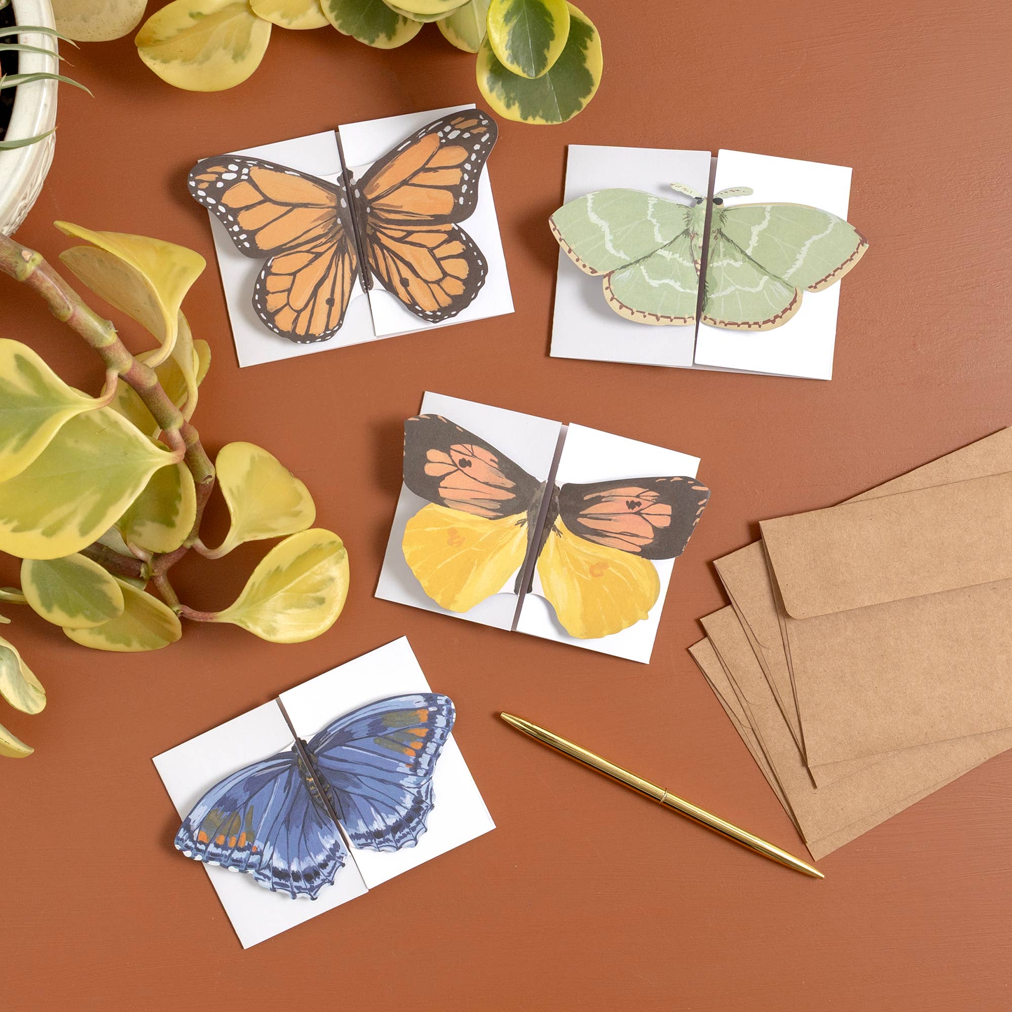 1canoe2 | One Canoe Two Paper Co. - Wholesale Stationery/Notecard Set - Flutter Friends Butterfly Fold-Out Greeting Card Box Set1