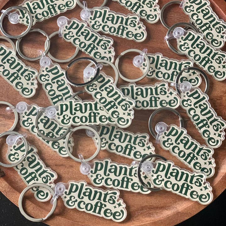 Axle Rose Co - Wholesale Keychain - Women's - Plants & Coffee Keychain4