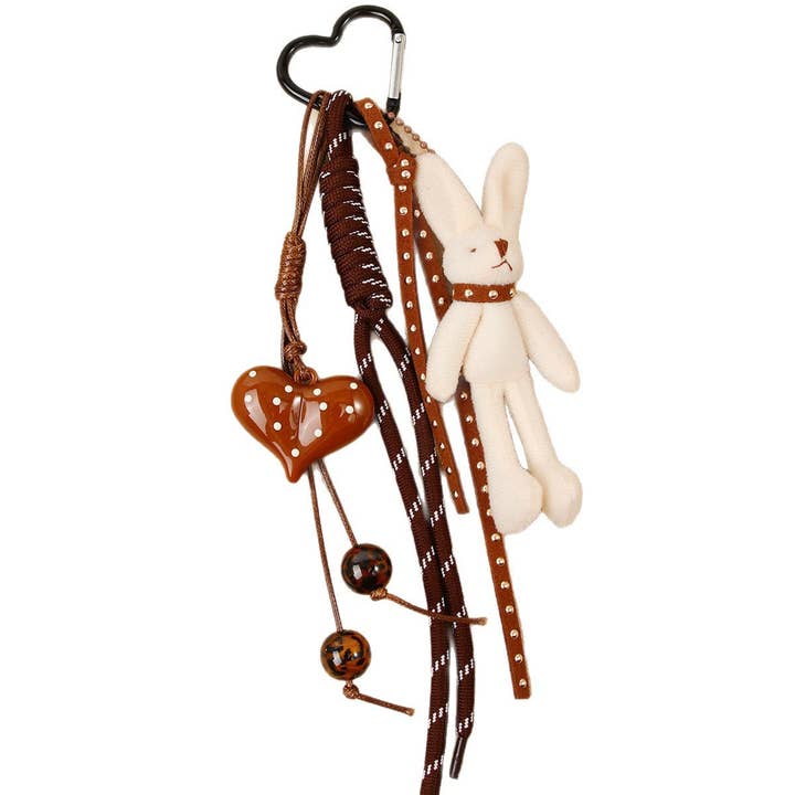 Schattige Tas Hanger Sleutelhanger Handgemaakt Gemengde Materialen S5P943 voor wholesale door alberalkirk