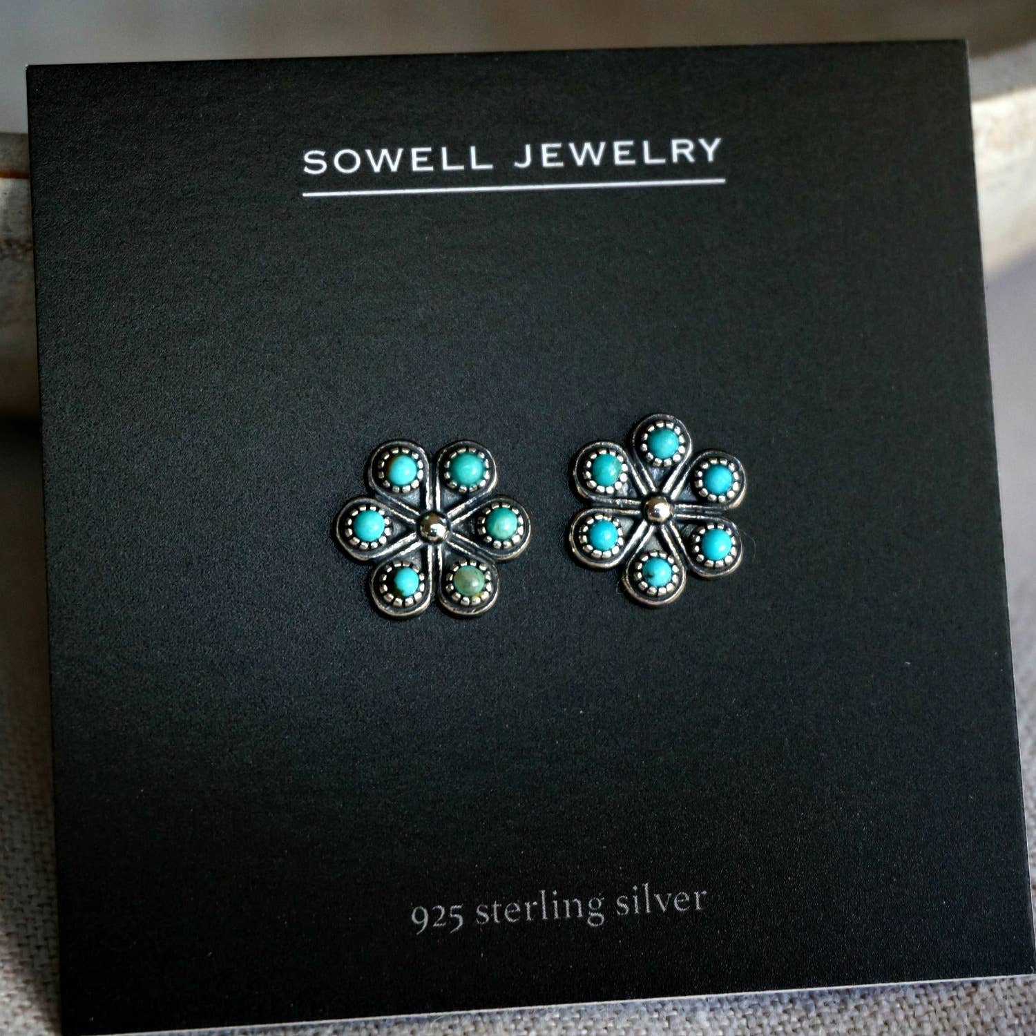 Sowell Jewelry - Wholesale Stud/Post Earrings - Turquoise Iris Stud Earrings2