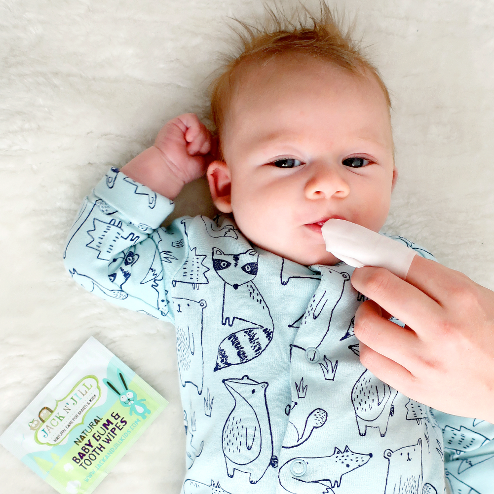 Jack N' Jill Kids & NFco - Vente Brosse à Dents - Enfant et bébé - Lingettes naturelles Jack N'Jill pour les gencives et les dents pour bébés, paquet de 254