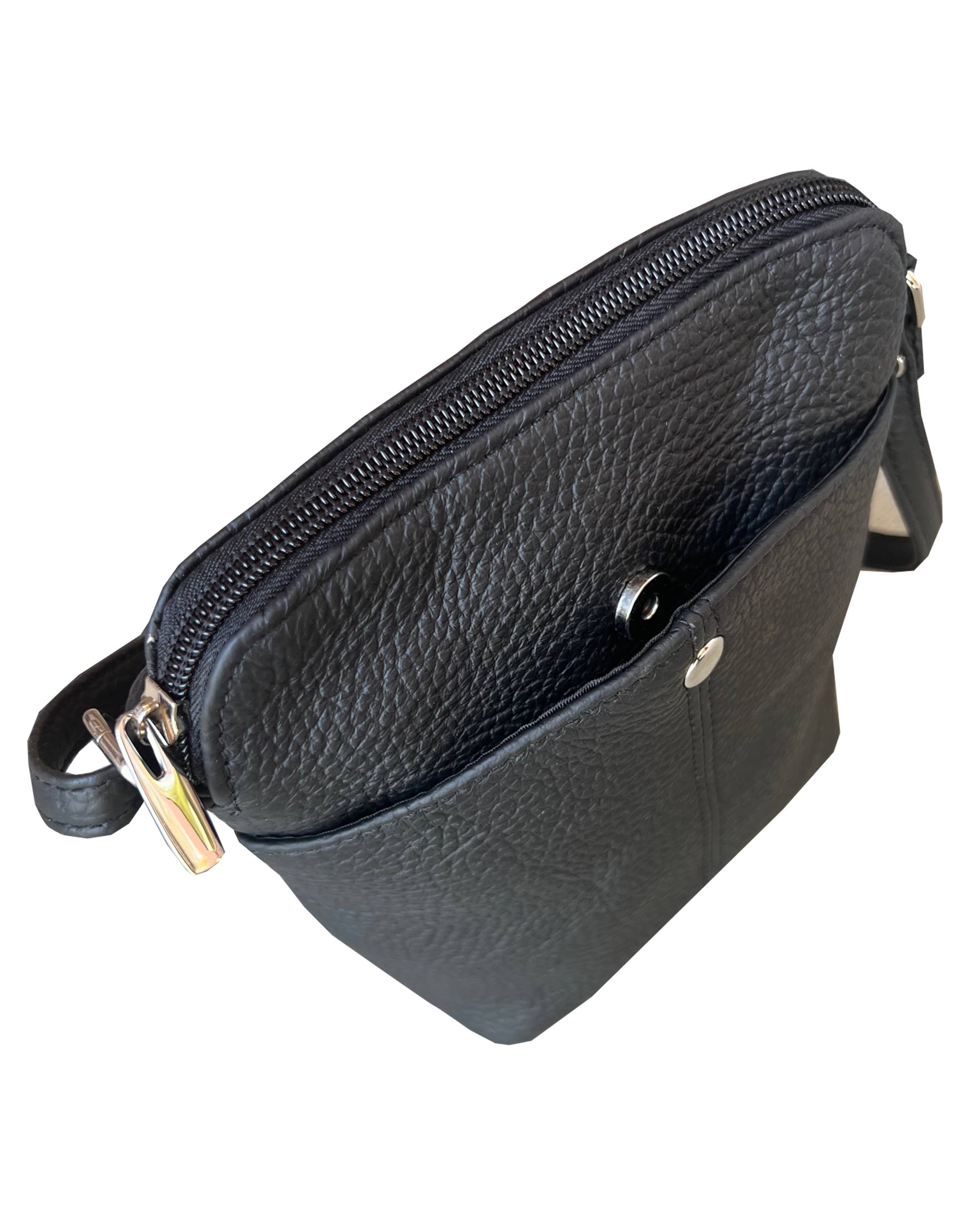 Roma Leathers, Inc. - Wholesale Crossbody Bag - Women's - W026 Cowhide Women Mini crossbody shoulder bag phone pouch5