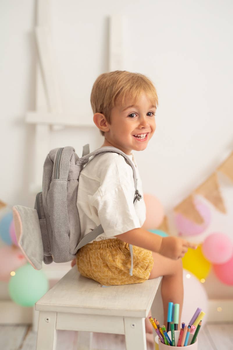 Crochetts – Mochila - Crianças por atacado – Mochila de algodão com elefante em crochê6