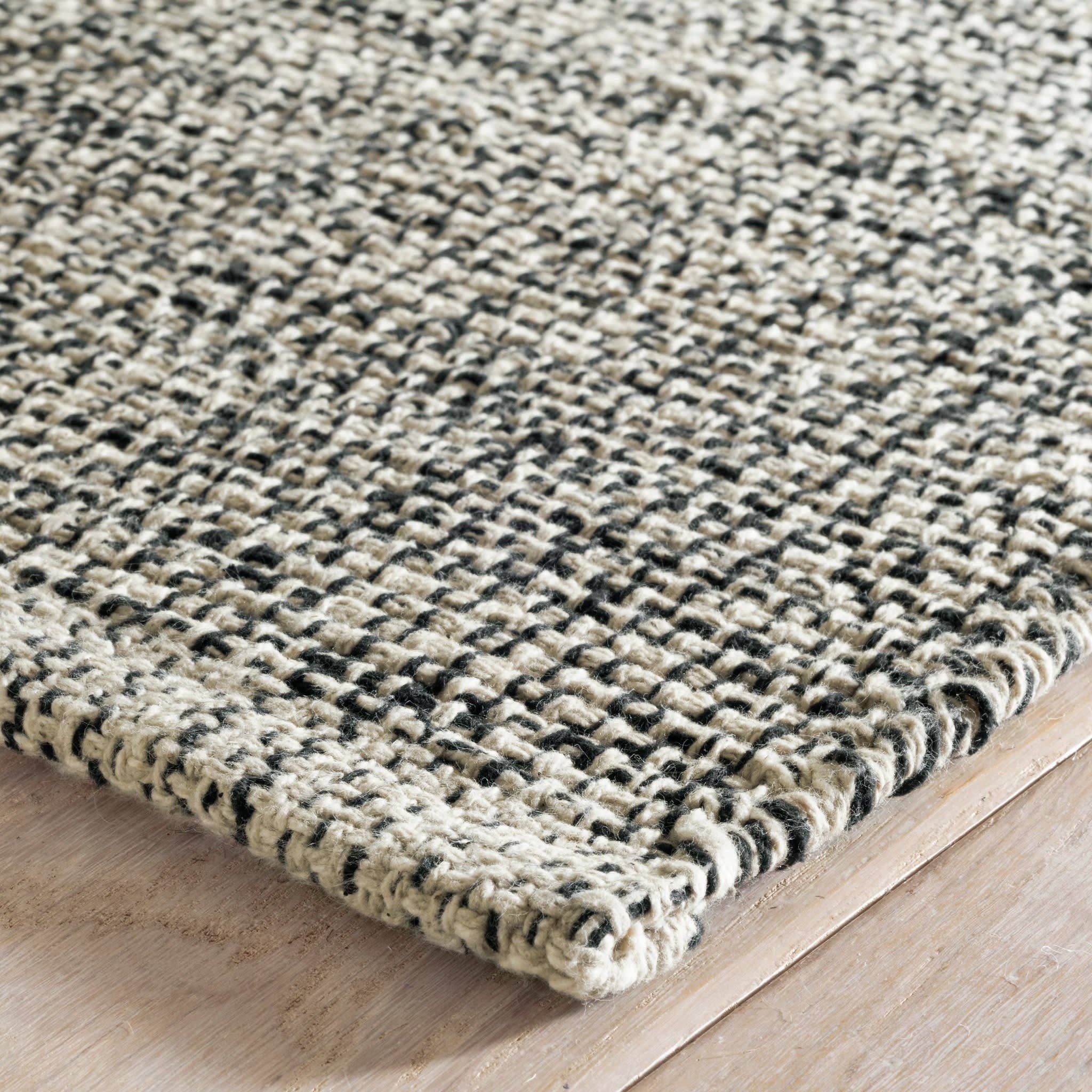 Annie Selke - Wholesale Area Rug - Marled Handwoven Cotton Rug | Black3