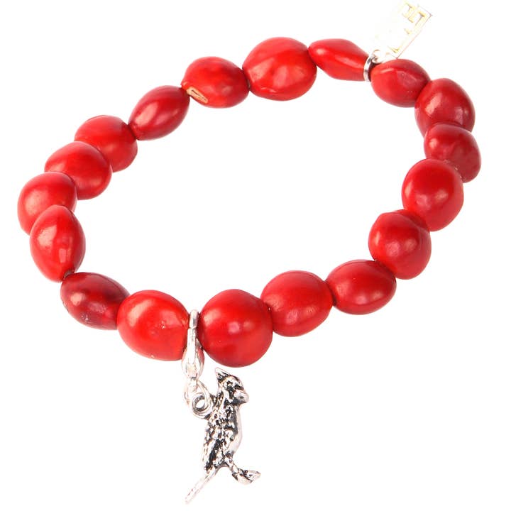 Pulseira elástica Cardinal Charm/Dangle por atacado de Evelyn Brooks
