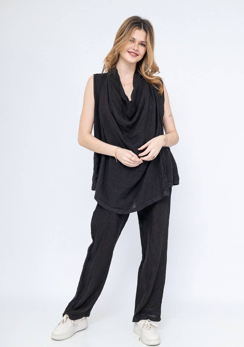 LINEN & COTTON HOUSE – Großhandel Oberbekleidungsweste – Damen – WESTE AUS LEINEN 5172 BESTSELLER FRÜHLINGS- UND SOMMERKLEIDUNG 2