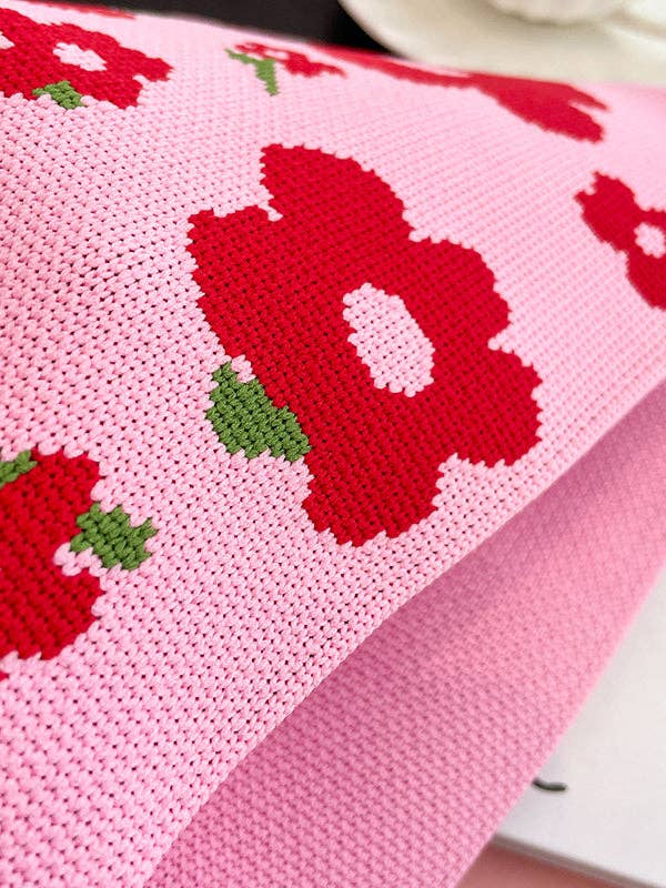 ROSA Bolso tejido estampado floral con detalles coloridos en contraste de venta al por mayor en Faire1