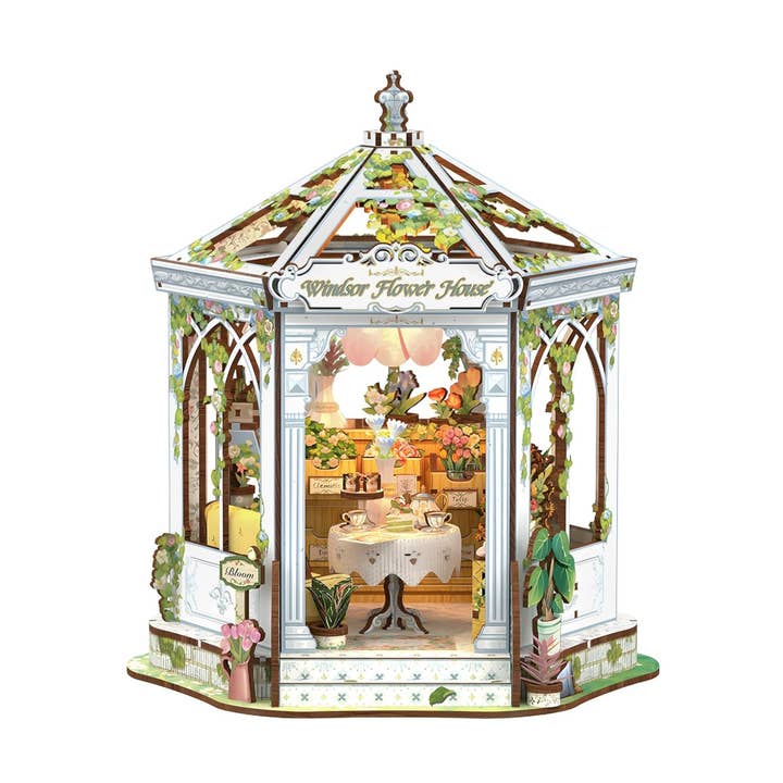 Kit de Casa en Miniatura DIY: Casa de Flores Windsor para venta al por mayor de Hands Craft