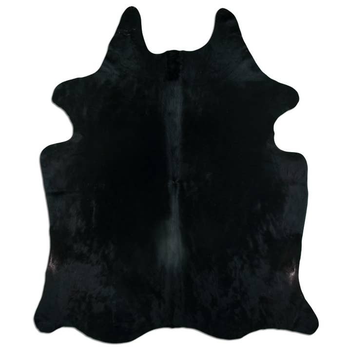 Tapete de pele de vaca - L210 x B180 cm - preto por atacado de Livarto UG (haftungsbeschränkt)