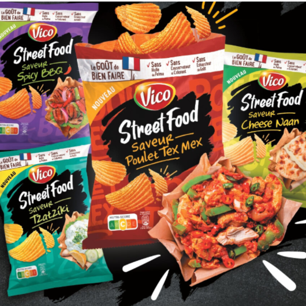 123bonbon - Venta al por mayor Patatas fritas - VICO Street Food sabor Nachos Cheddar1