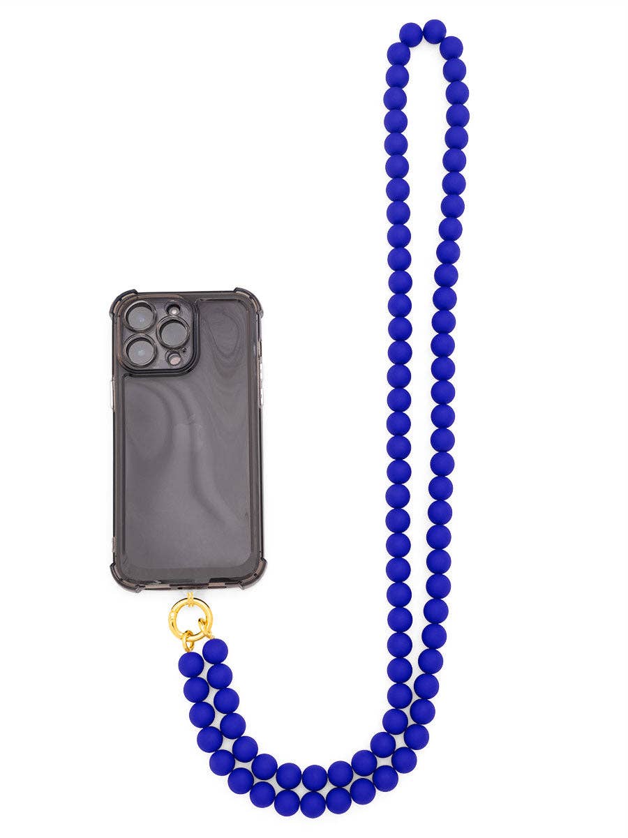 ZENZII Jewelry - Wholesale Beaded/Pearl Necklace - Matte Resin Beaded Crossbody Phone Lanyard20