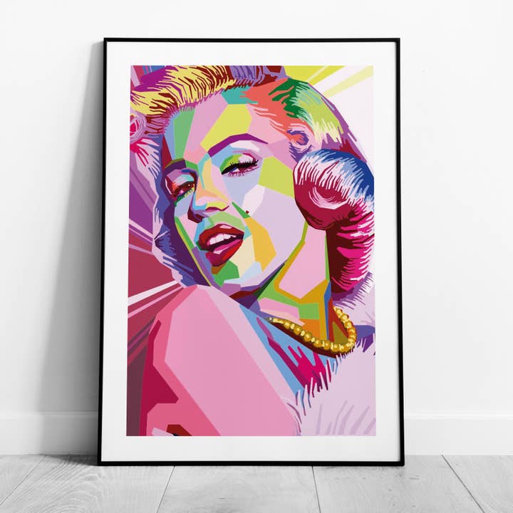 Icône Glamour Pop Art - Affiche Murale Imprimée en Rouleau pour la vente par House Prints