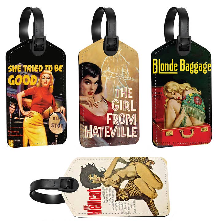 Victory Screech Labs – Engroshandel Bagagemærke – Vintage Swag tags - Pulp Fiction