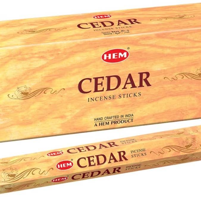HEM Cedar Incense Sticks Pack Of 120 Count for wholesale by Aakriti Inc.