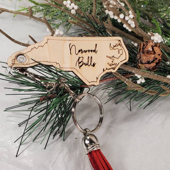 Cul de Sac Critters - Wholesale Keychain - Unisex - Souvenir North Carolina shape keychains - Home or Customized