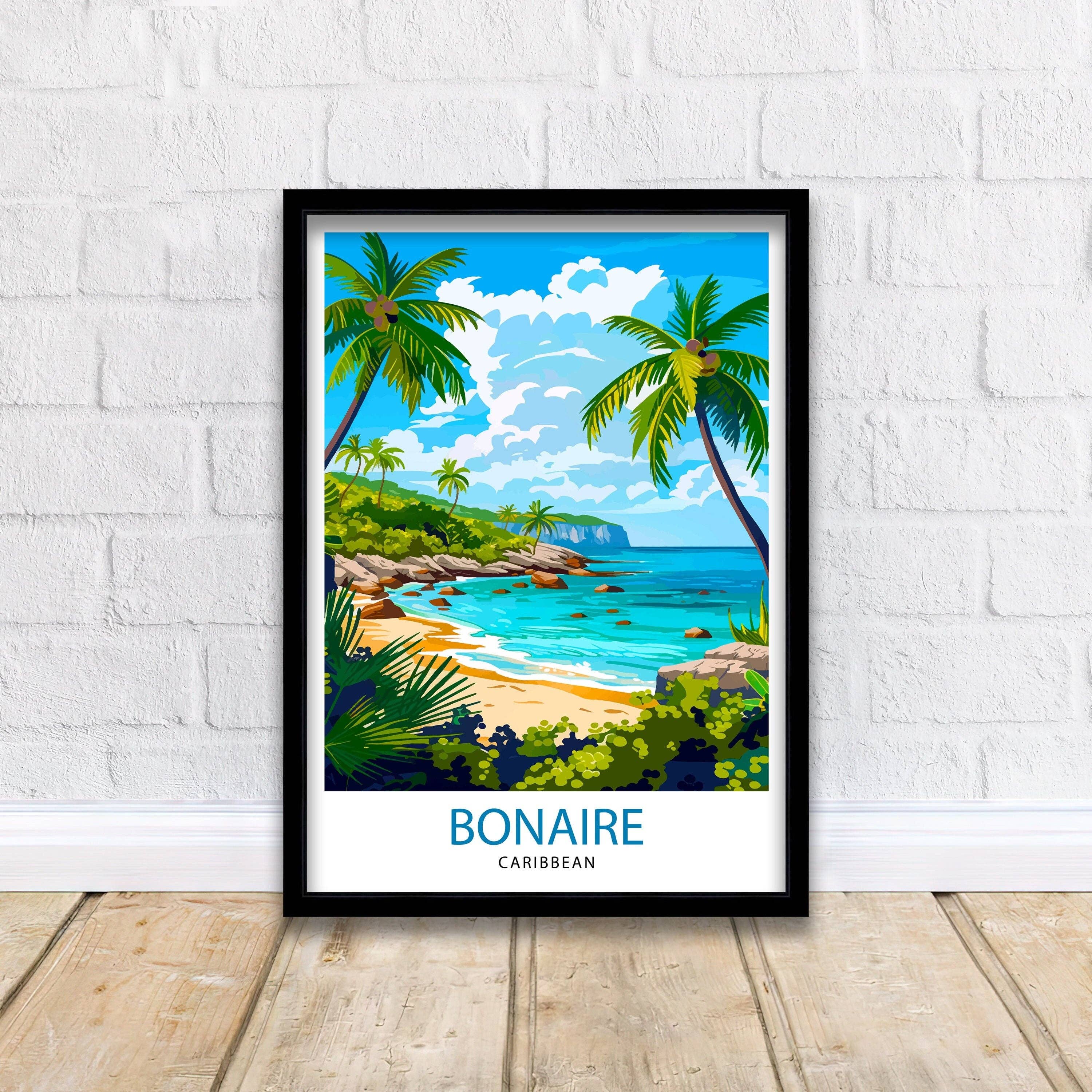 InkNPrintz – Großhandel Kunstdruck – Bonaire Karibik-Reiseposter