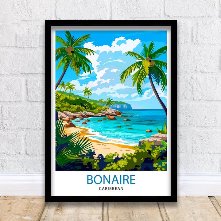 InkNPrintz – Großhandel Kunstdruck – Bonaire Karibik-Reiseposter0