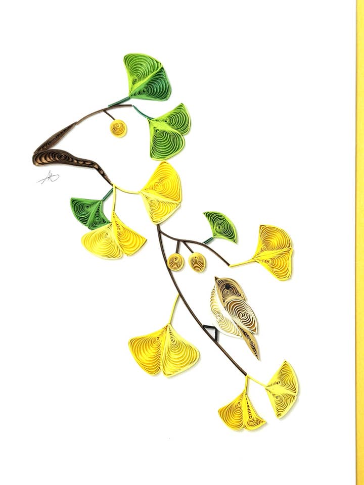 #315 - Ginkgo for engroshandel hos Iconic Quilling