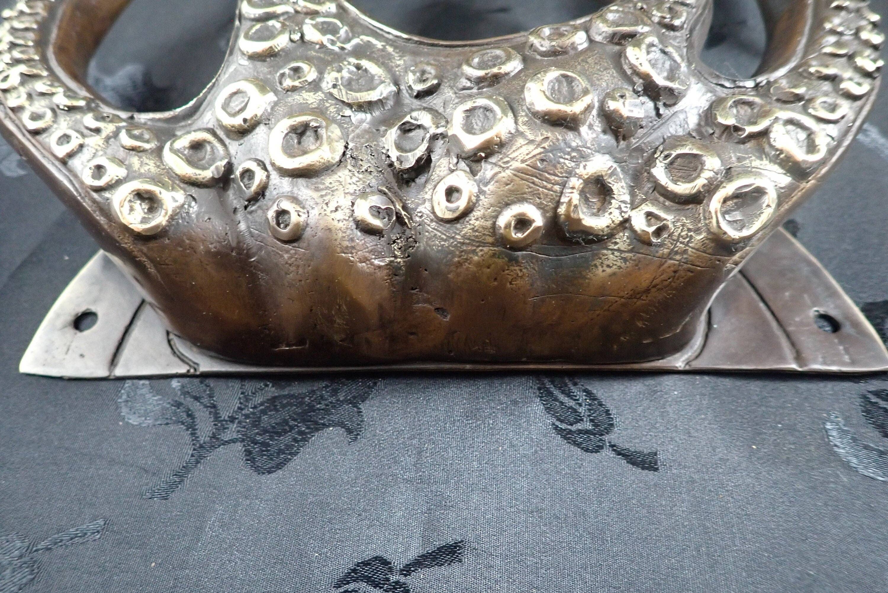 Ubud Glass – wholesale Knob/pull – Brass Octopus Door Handle – Solid Brass Entry Door Pull (Left or Right)9