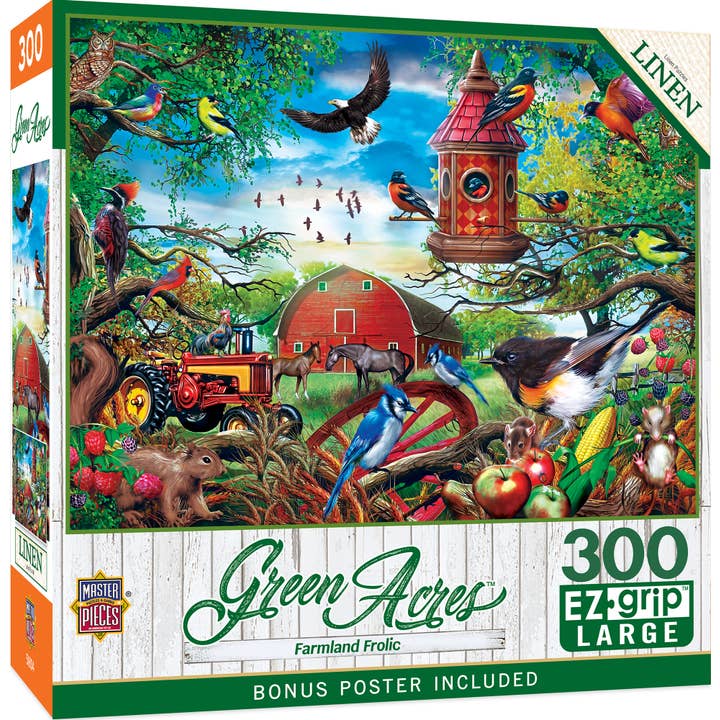 Green Acres - Casse-tête EZ Grip de 300 pièces Farmland Frolic pour la vente par Masterpieces Puzzles