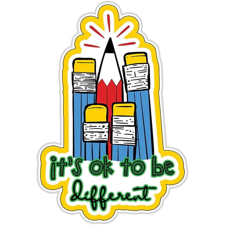 Fabdaz – wholesale Phone & laptop stickers – It's OK To Be Different Autism Sticker
