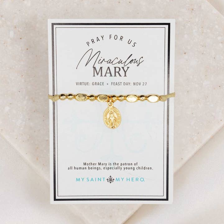 My Saint My Hero - Wholesale Charm/Dangle Bracelet - Miraculous Mary Little Saints Bracelet0