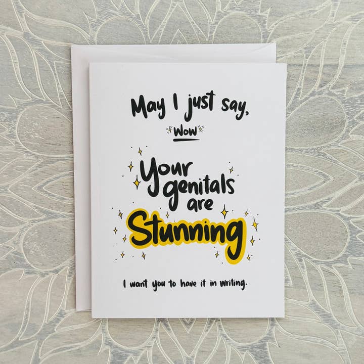 Cartão de felicitações Genitais Deslumbrantes por atacado de Lemon Grove Wellness