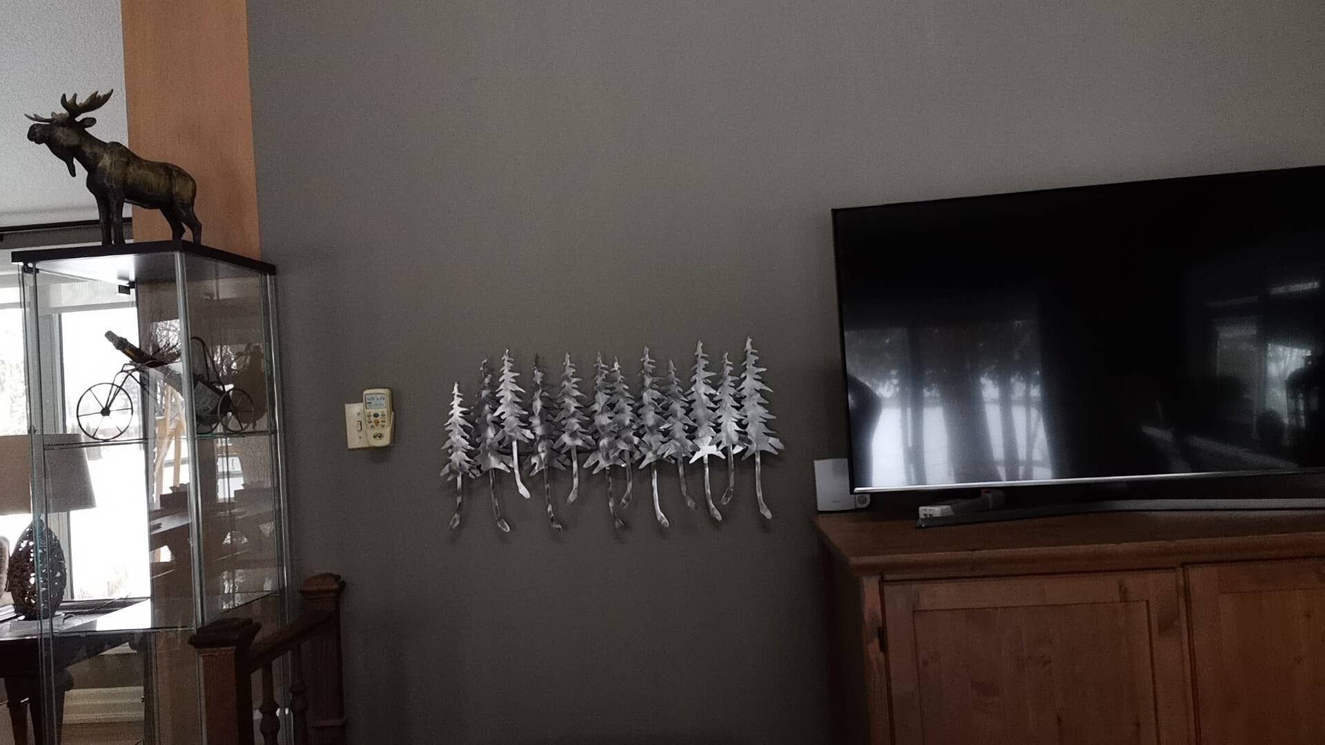 Peterson Housewares & Artwares - Vendita all'ingrosso Decorazione da parete 3D - Opera d'arte originale montabile a parete Winter Forest (argento)5