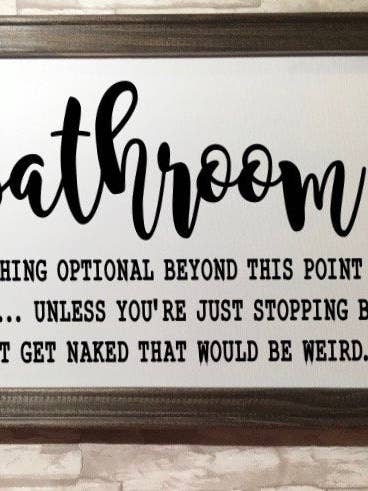 Badeværelse, Tøj valgfri ud over dette punkt badeværelse ramme for engroshandel hos Works of Panglossian