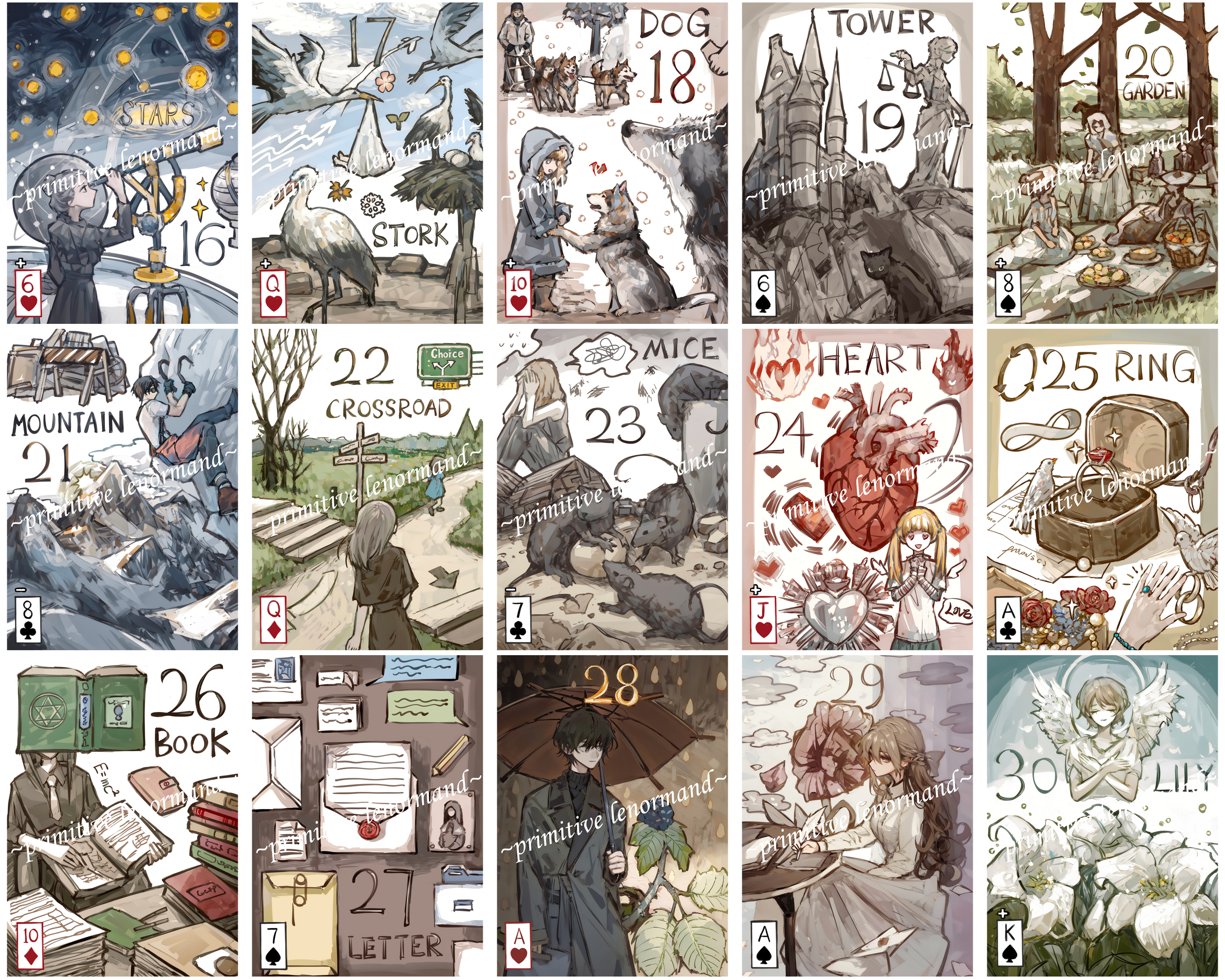 Vermilion Collection - Vendita all'ingrosso Tarocchi - Lenormand Primitivo7