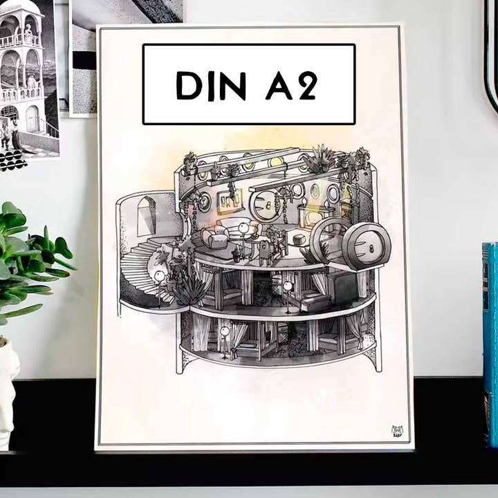 Yellow Common Room - - Map - Size A2 for wholesale by KikoIlustrador