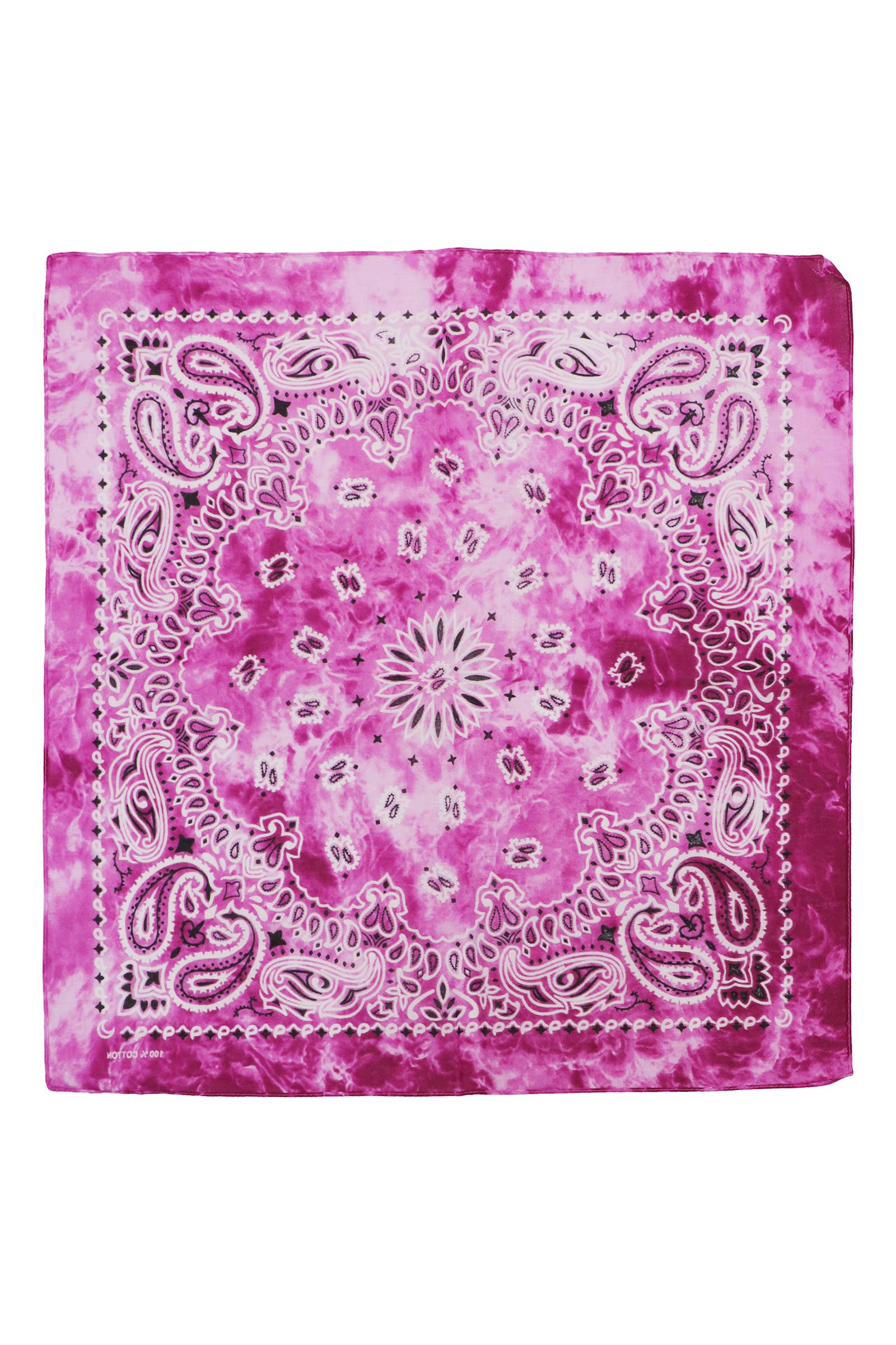 Cap Zone - Wholesale Bandana – Women's - Paisley Tie Dye Marble Gradient Cotton Bandana9