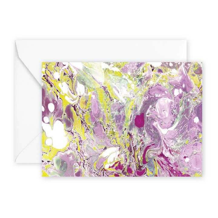 Magenta Marble Notecards + Env for wholesale by pixelimpress