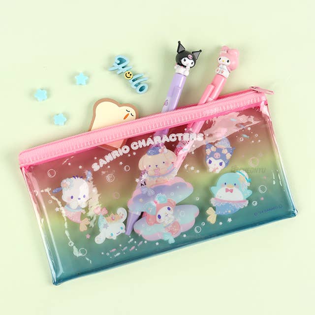 K-Wonderland - Wholesale Pencil Case/Pouch - Sanrio Limited Glitter Multi transparent Pouch  3
