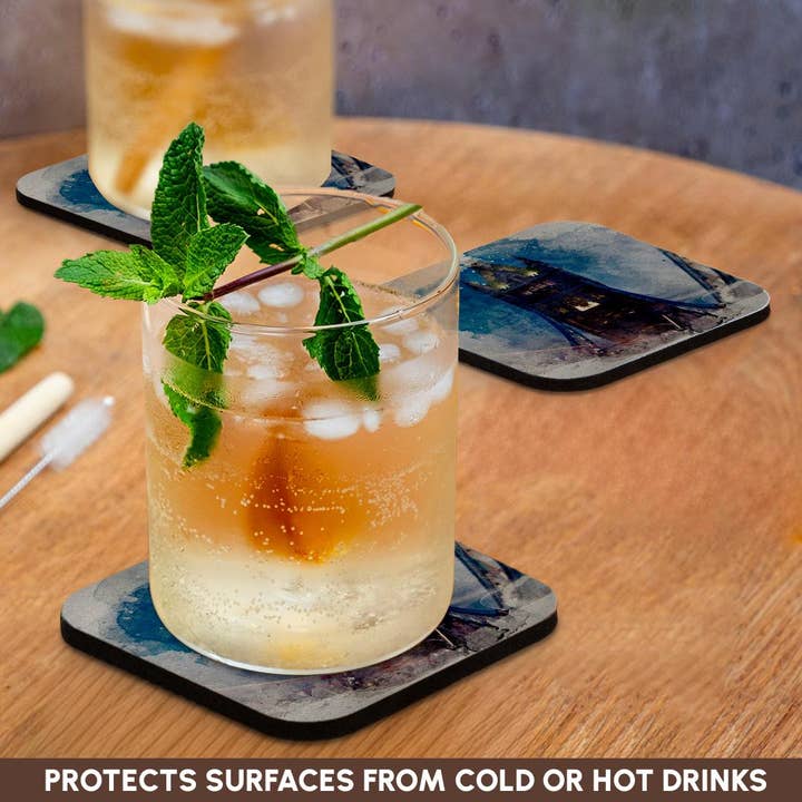 3dRose - Wholesale Coasters - 3dRose, Image Of Watercolor London Bridge Art, Coaster9