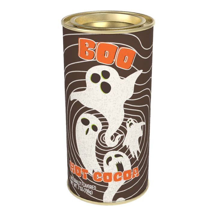 Chocolat chaud vintage Halloween BOO (boîtes de 200g) pour la vente par McSteven's