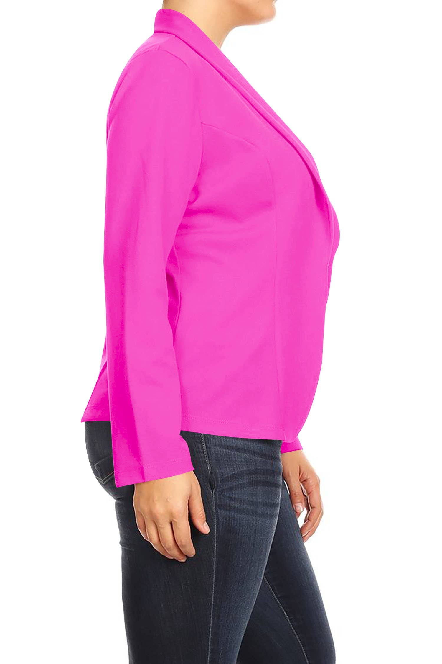 MOA COLLECTION - Wholesale Blazer - Women's - Plus Size Casual Open Front Office Work Wear Blazer Jacket33