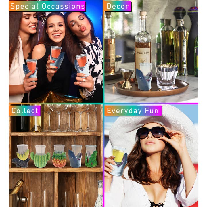 Cota Global - Wholesale Shot Glass - Cool Animal Head Shot Glass - Shark2