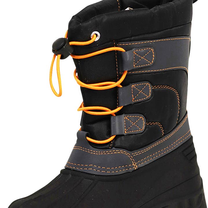 NORTY Tod Jongens 6-10 Grijze Sneeuwlaars 50004 Prepack voor wholesale door The Norty Brand