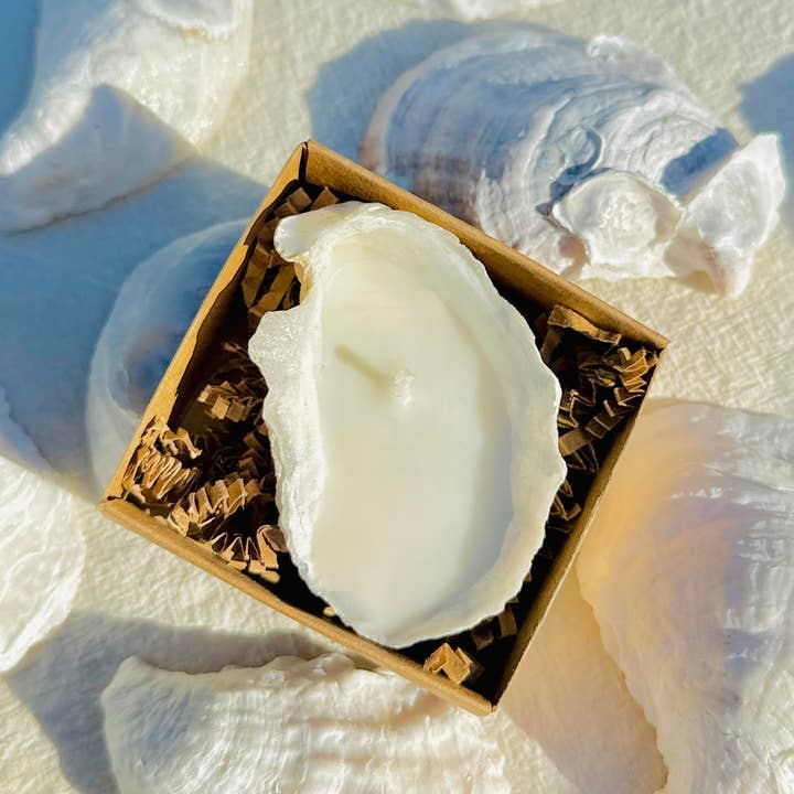Martini Candle Co. - Venta al por mayor Velas de diseño llamativo - Vela de concha de ostra de novedad perfumada hecha a mano de cera de abejas y soja0