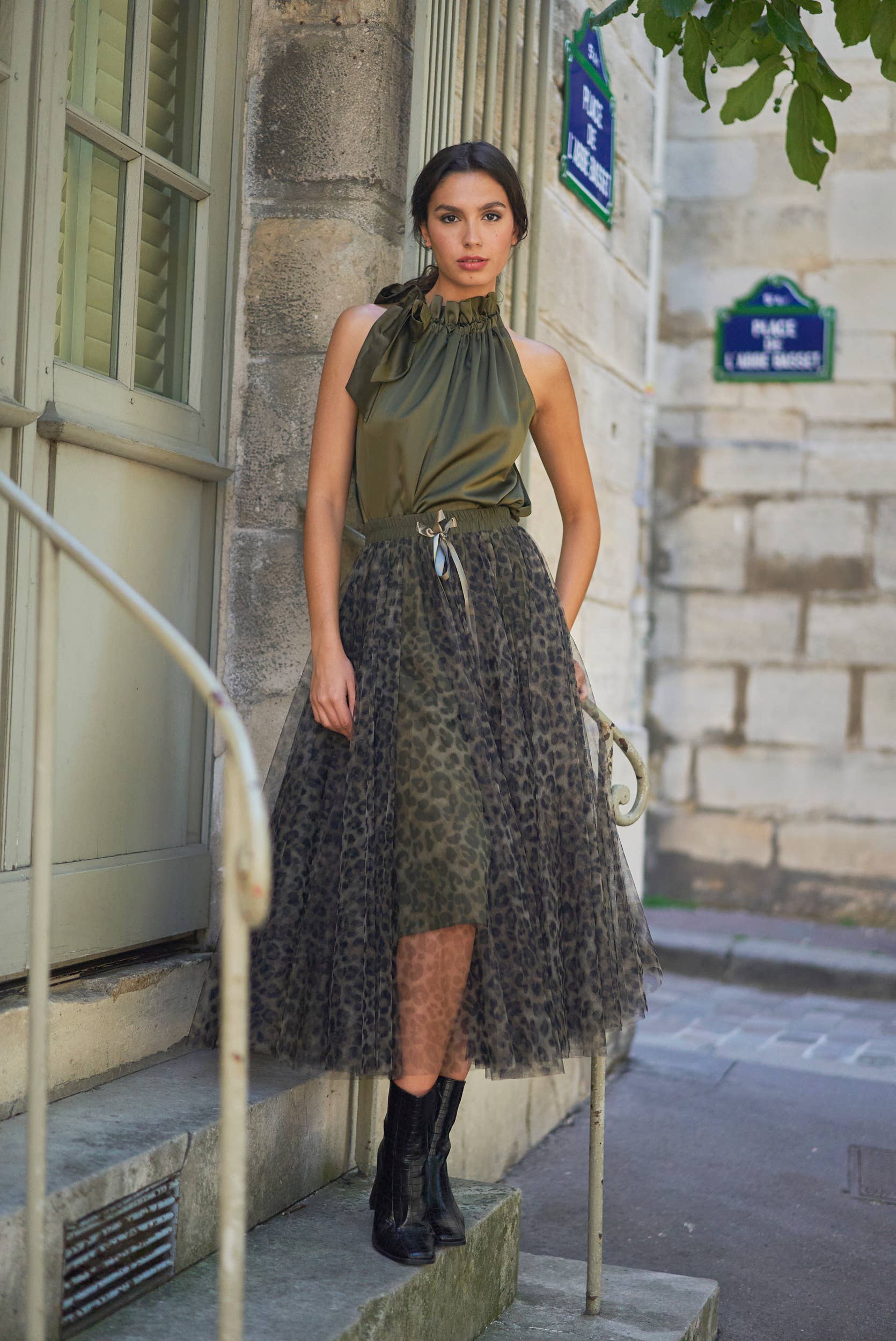 CHOKLATE PARIS (US No duties) - Wholesale Skirt - Women's - Aria tulle skirt in large leopard print - CK08077-59