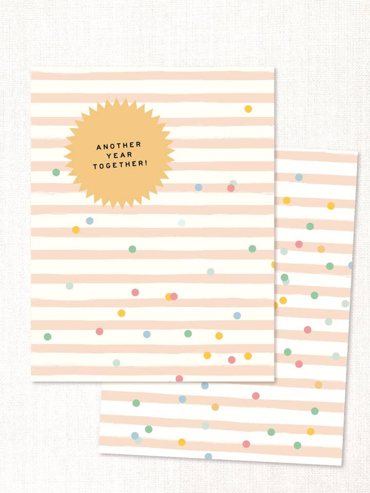 Ännu ett år tillsammans! kort för wholesale av Urbanic Goods