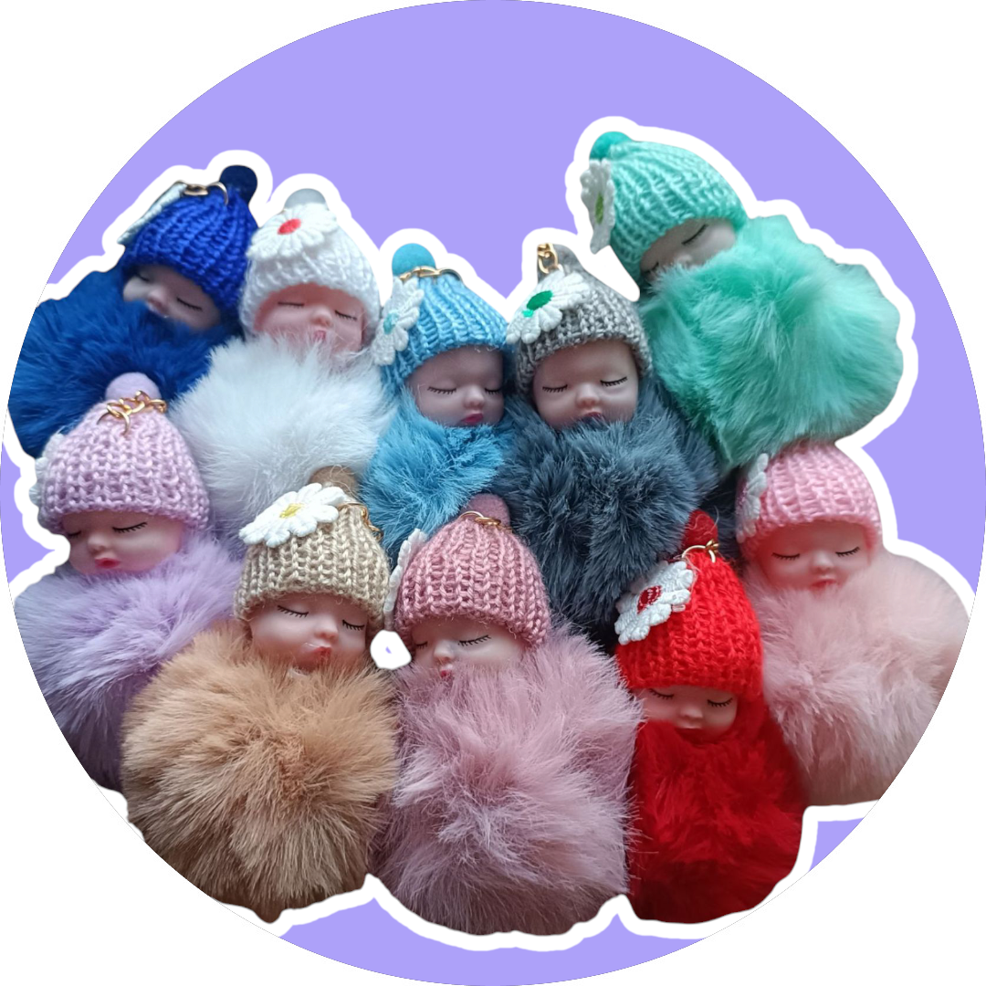 Kids4trendy - Wholesale Keychain - Kids - handmade keychain with a doll3