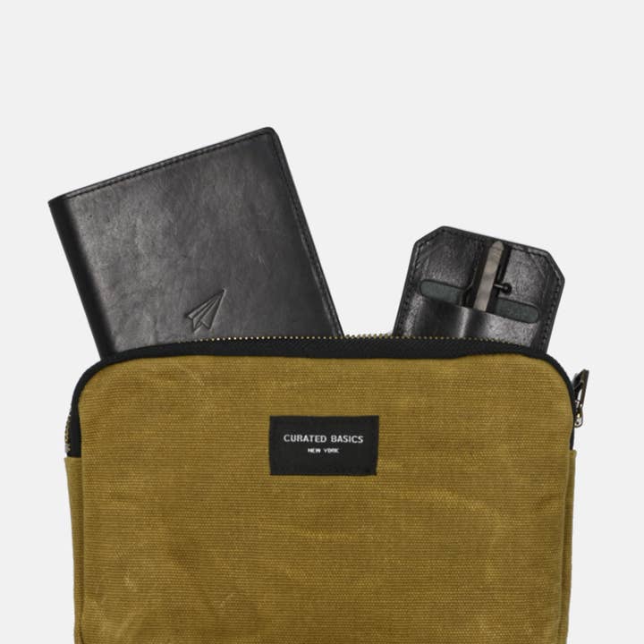 Curated Basics - Wholesale Pouch – Women’s - Waxed Cotton Pouch3