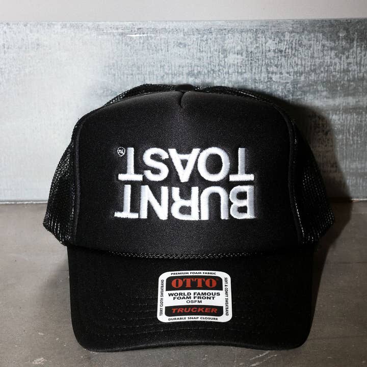Burnt Toast Upside Down Black Embroidered Trucker Hat and other Purchase Wholesale upside down hat. Free Returns & Net 60 Terms on Faire trending on Faire.