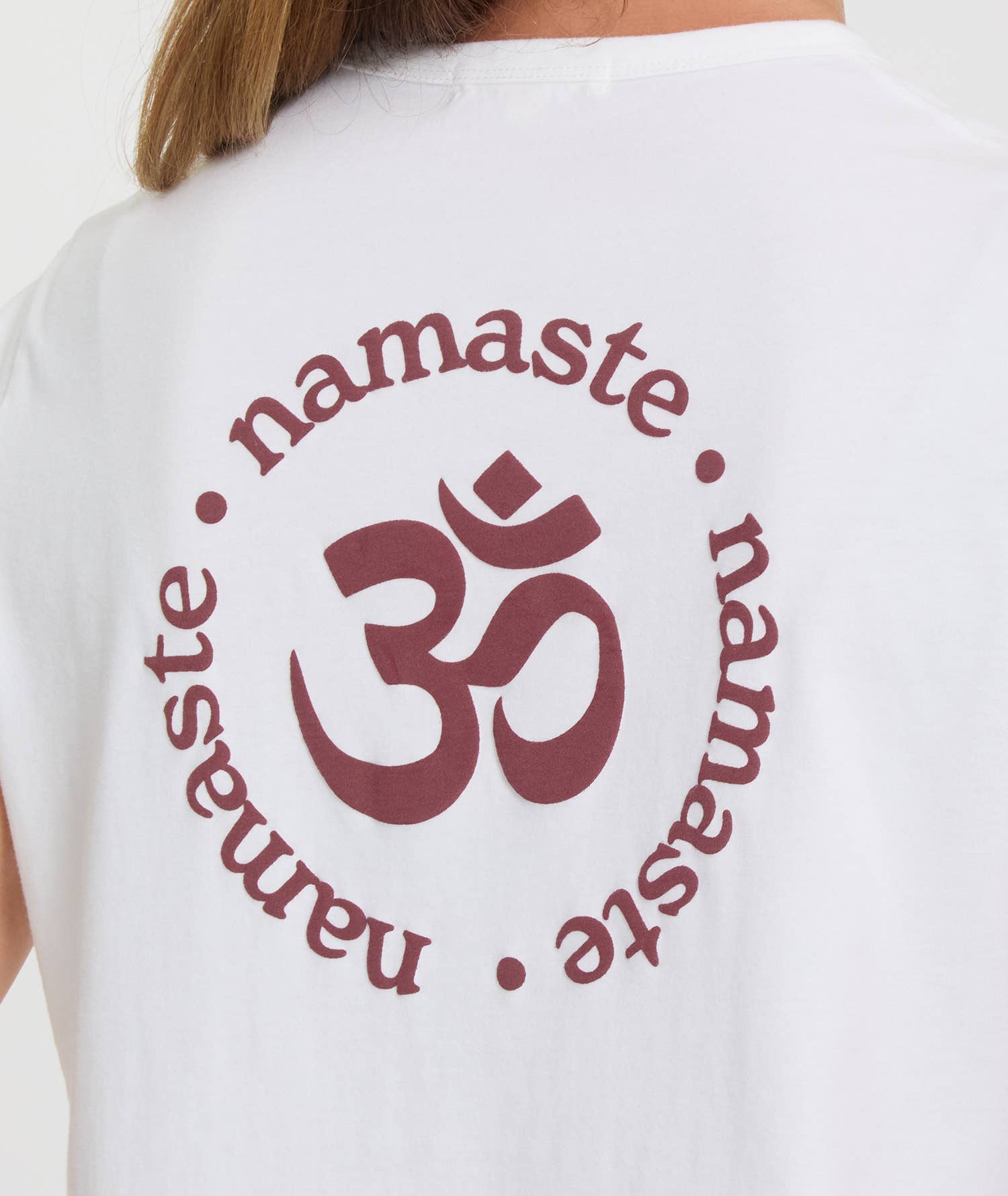 Yoga Searcher - Venta al por mayor Camiseta serigrafiada - Mujer - Camiseta de algodón orgánico con logo NAMASTE11