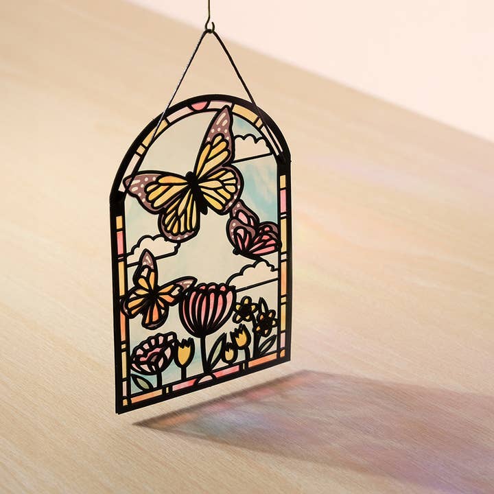 Lovepop Cards - Wholesale Love Card - You Are So Loved Butterflies Suncatcher Card 5x7" (-40%)5